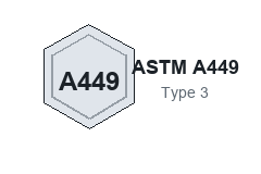 ASTM A449 Type 3 marking