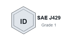 SAE J429 Grade 1 marking